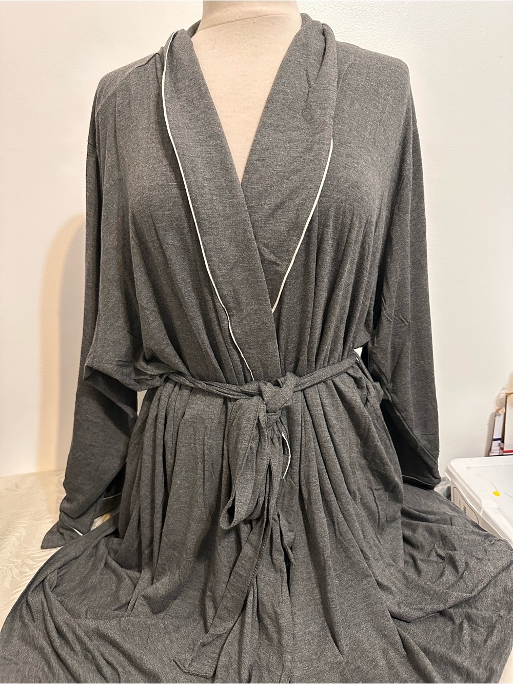Plus size Gray Women's Robe by stars above